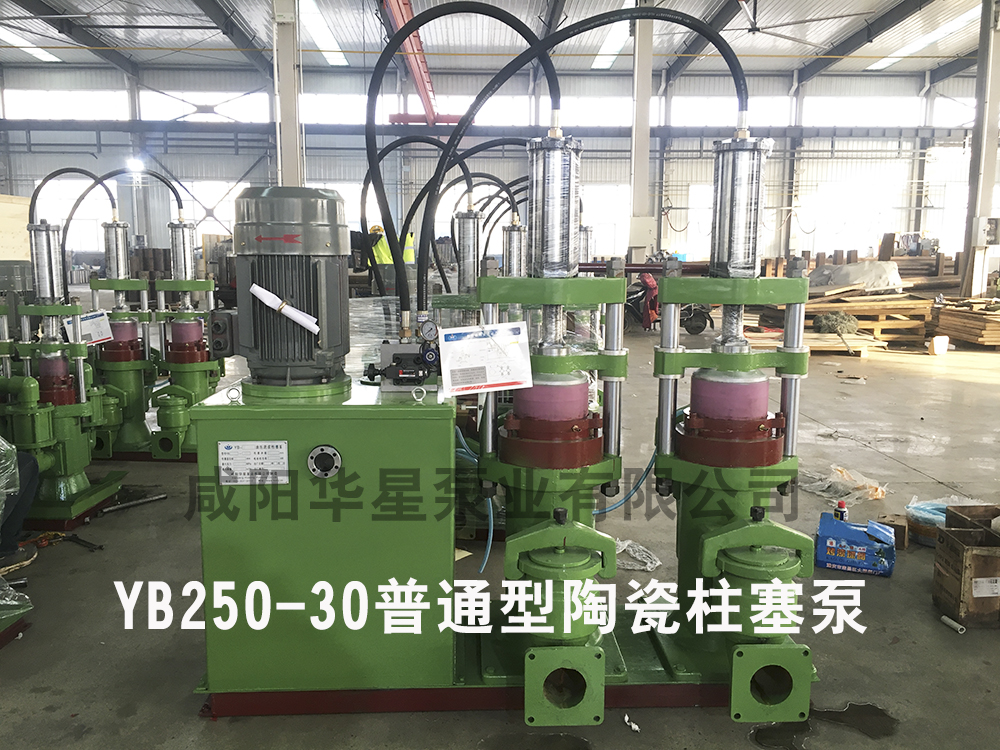 普通型號的YB250-30陶瓷柱塞泵