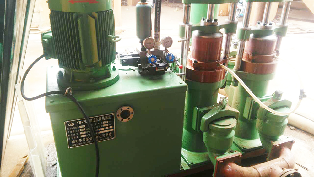 印染廠柱塞泥漿泵使用現(xiàn)場(chǎng)